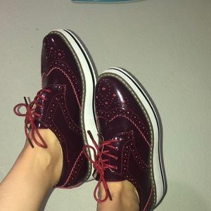 Women’s platform oxfords